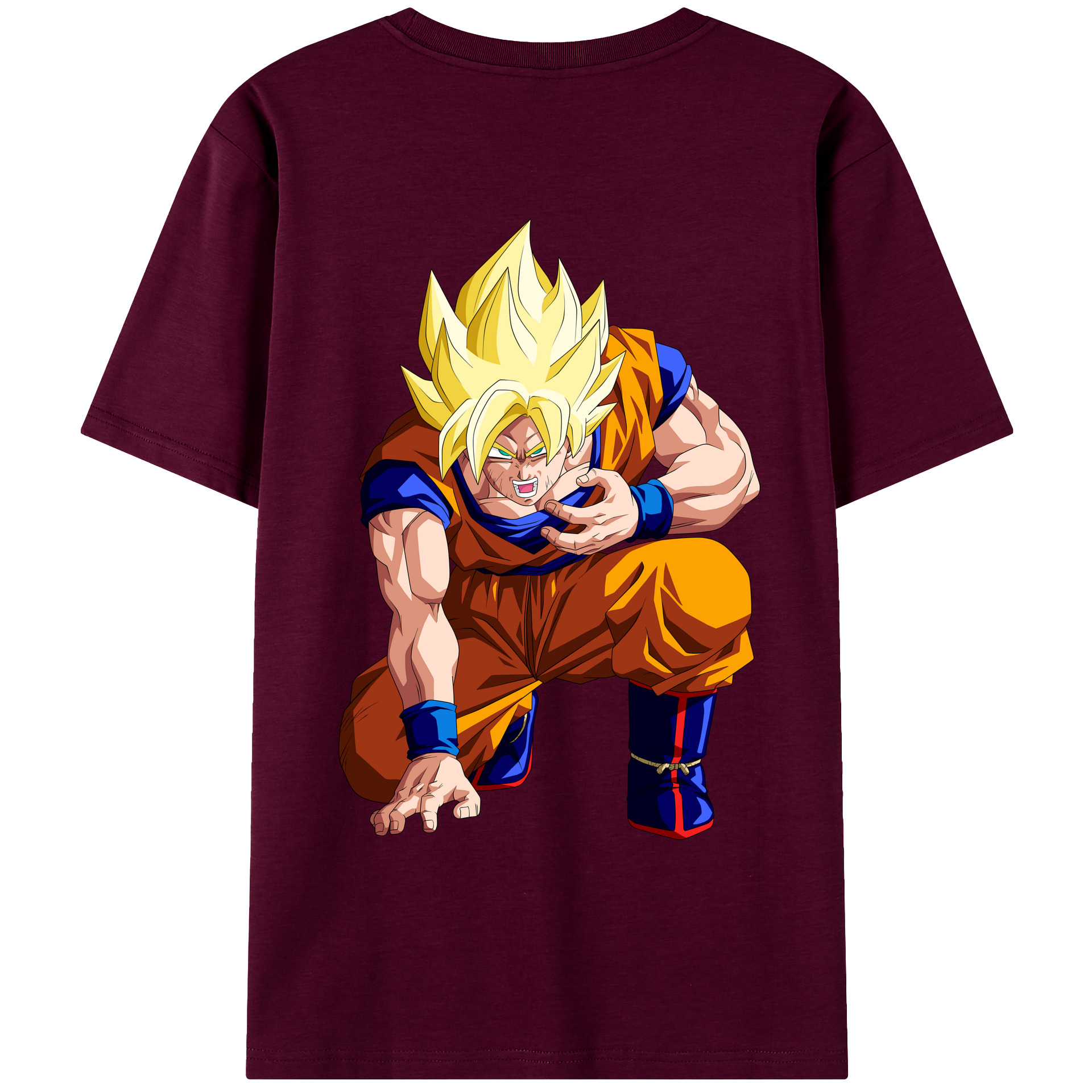 （画像用） ドラゴンボール 孫悟空（そん ごくう）Son Goku カカロット DRAGON BALL Kakarotto レディース半袖Tシャツ(バックプリント)